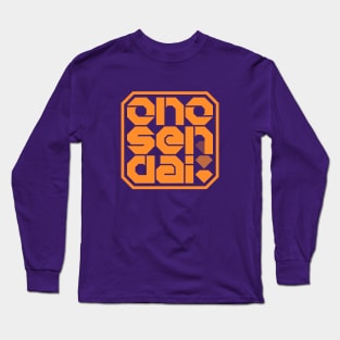 Ono-Sendai in Orange Long Sleeve T-Shirt